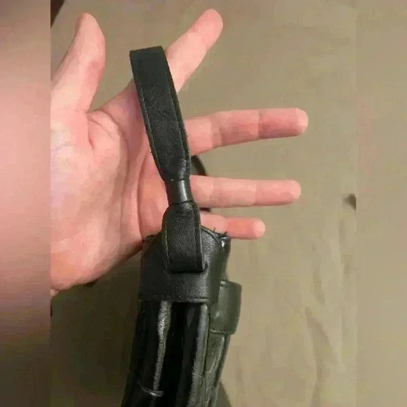 Etienne Aigner Leather Shoulder Bag - Black - One Size - Picture 13 of 17